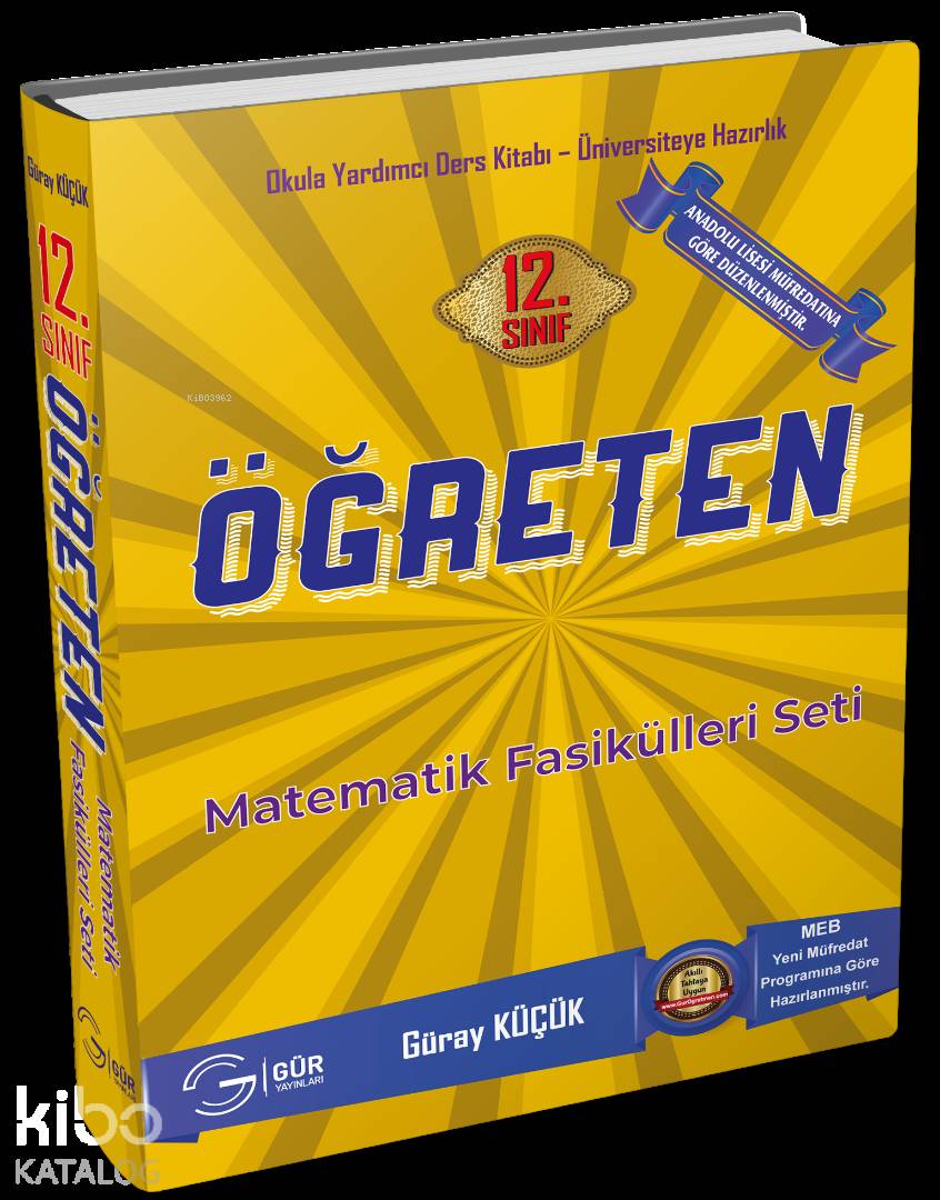 Gür Yayınları 12. Sınıf  Anadolu Lisesi Öğreten Matematik Fasikülleri Seti Gür 