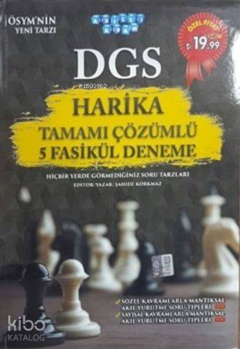 DGS Harika Tamamı Çözümlü 5 Fasikül Deneme 2016
