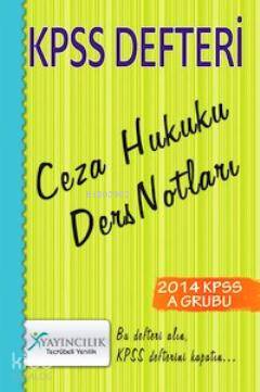 KPSS Defteri Ceza Hukuku Ders Notları