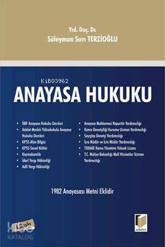  Anayasa Hukuku | Süleyman Sırrı Terzioğlu | Adalet Yayınevi | 9786051463360 | 
