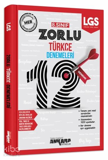 8. Sınıf Türkçe 12 Zorlu Deneme Ankara Yayıncılık