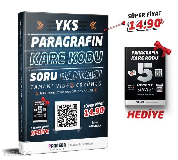 2020 YKS Paragrafın KareKodu Tamamı Video Çözümlü Soru Bankası + 5 Deneme Hediye