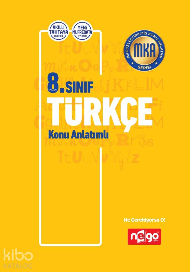 Nego Yayınları 8. Sınıf LGS Türkçe Konu Anlatımlı Nego 