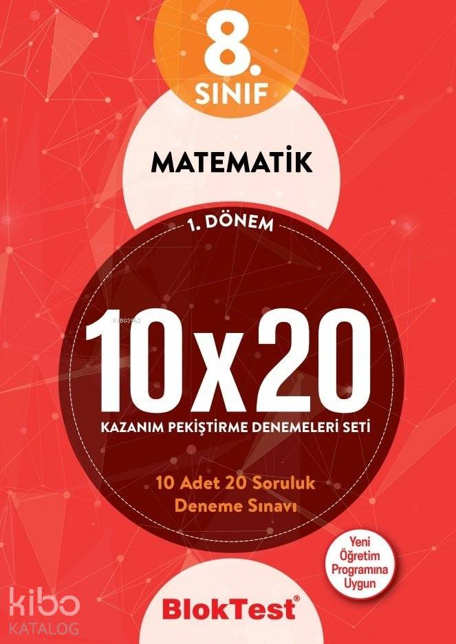 BlokTest Yayınları 8. Sınıf 1. Dönem LGS Matematik 10x20 Kazanım Pekiştirme Denemeleri Seti BlokTest 