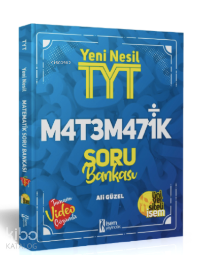 Üniversiteli İsem 2022 Yeni Nesil TYT Matematik Video Çözümlü Soru Bankası