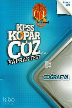 KPSS Coğrafya Kopar Çöz Yaprak Test