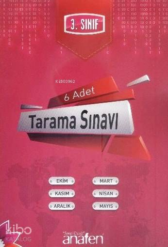 3. Sınıf 6 Adet Tarama Sınavı