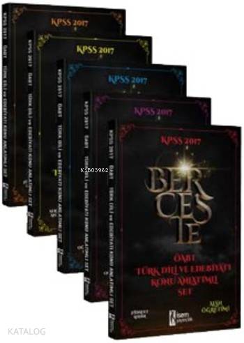 2017 KPSS ÖABT Türk Dili ve Edebiyatı Öğretmenliği Konu Anlatımlı Modüler Set 5 Kitap