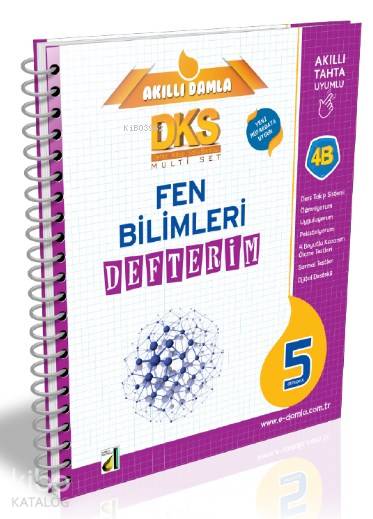  DKS 4B Fen Bilimleri Defterim 5 Sınıf | Abdullah Coşkun | Damla Yayınevi | 9786051746296 | 