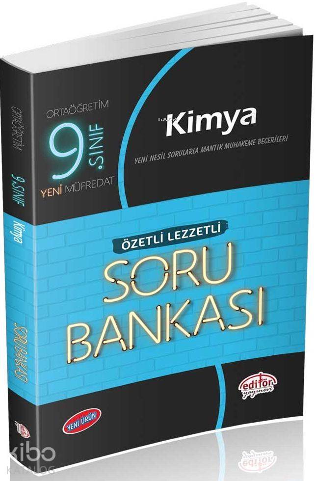 Editör Yayınları 9. Sınıf Kimya Özetli Lezzetli Soru Bankası Editör 