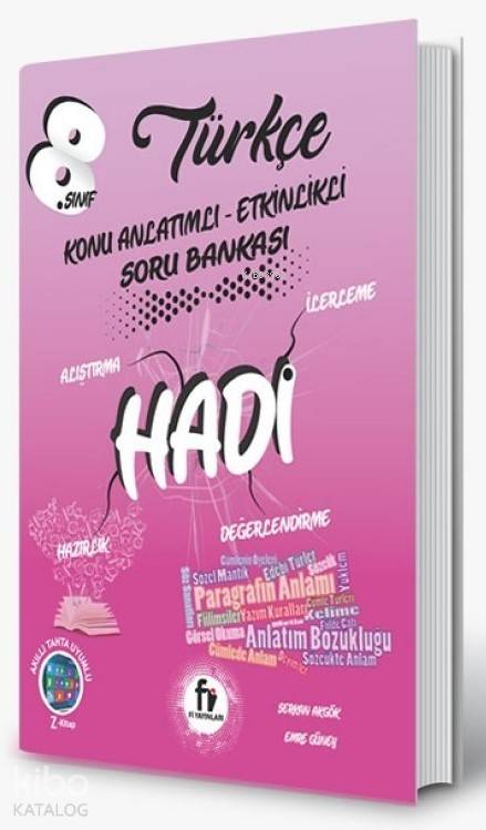 Fi Yayınları 8. Sınıf LGS Türkçe Hadi Konu Anlatımlı Etkinlikli Soru Bankası Fi 