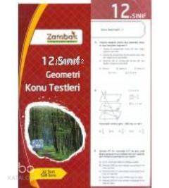 12. Sınıf Geometri Konu Testleri
