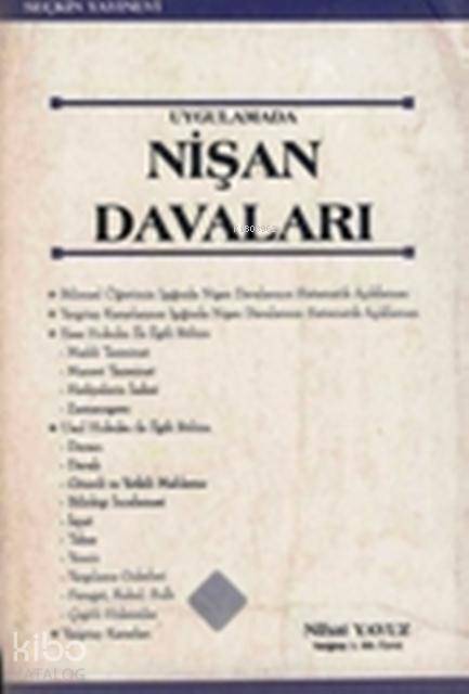  Nişan Davaları | Nihat Yavuz | Seçkin Yayıncılık | 9789753470599 | 