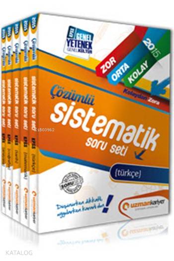 KPSS Genel Yetenek - Genel Kültür Sistematik Soru Seti; Çözümlü Soru Bankası Seti - 2015