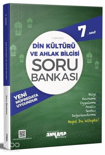 Ankara Yayınları 7. Sınıf Din Kültürü ve Ahlak Bilgisi Soru Bankası Ankara