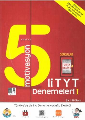 2019 TYT 5'li Motivasyon Denemeleri 1 Orta Seviye