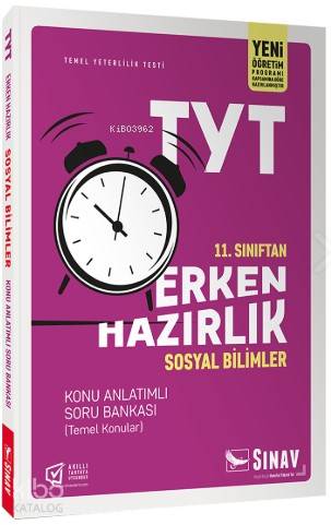 Sınav Yayınları 11. Sınıf TYT Erken Hazırlık Sosyal Bilimler Konu Anlatımlı Soru Bankası Sınav 