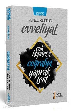 İsem - 2019 Kpss Evveliyat Coğrafya Yaprak Test (Yeni)