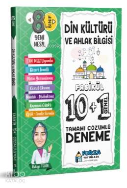 8. Sınıf LGS Din Kültürü ve Ahlak Bilgisi Tamamı Çözümlü Fasikül 10 Branş 1 Genel Deneme