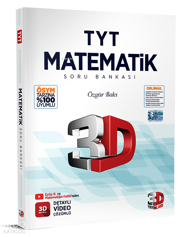  Çözüm Yayınları TYT Matematik Soru Bankası 3D Çözüm | Özgür Balcı | 3D Yayınları (Hazırlık) | 9786051943053 | 