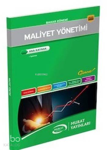 3. Sınıf 6. Yarıyıl Maliyet Yönetimi