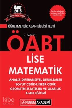 KPSS ÖABT Lise Matematik Konu Anlatımlı Modüler Set 2015