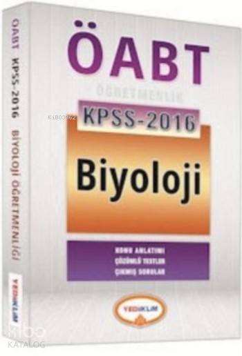ÖABT KPSS Biyoloji Konu Anlatımlı 2016
