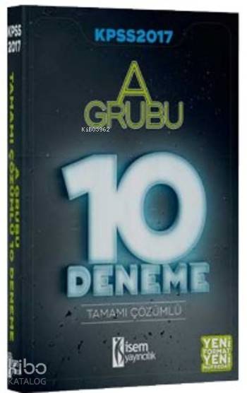 2017 KPSS A Grubu Tamamı Çözümlü 10 Deneme