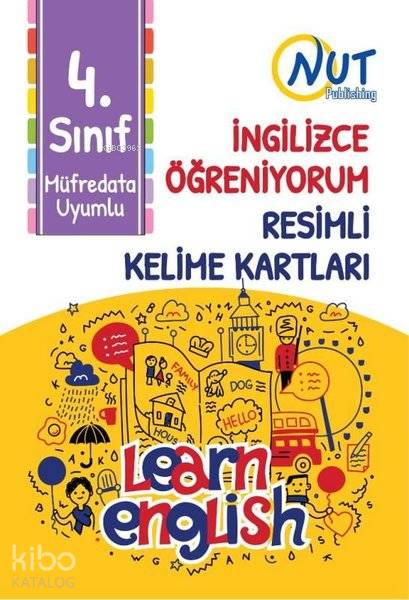  4 Sınıf İngilizce Öğreniyorum Resimli Kelime Kartları | Kolektif | Nut Publishing | 9786057671691 | 