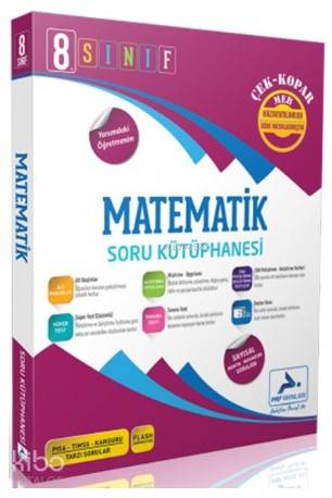 Paraf Yayınları 8. Sınıf LGS Matematik Soru Kütüphanesi Çek Kopar Paraf 