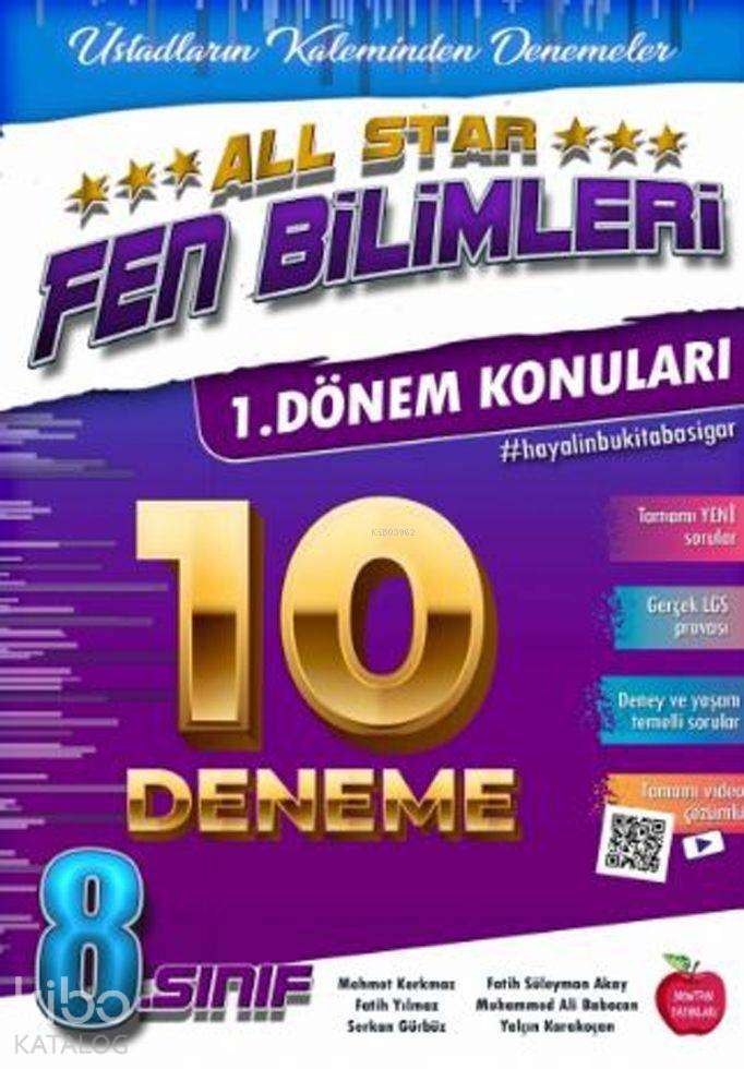 Newton Yayınları 8. Sınıf 1. Dönem LGS Fen Bilimleri All Star 10 Deneme Newton 