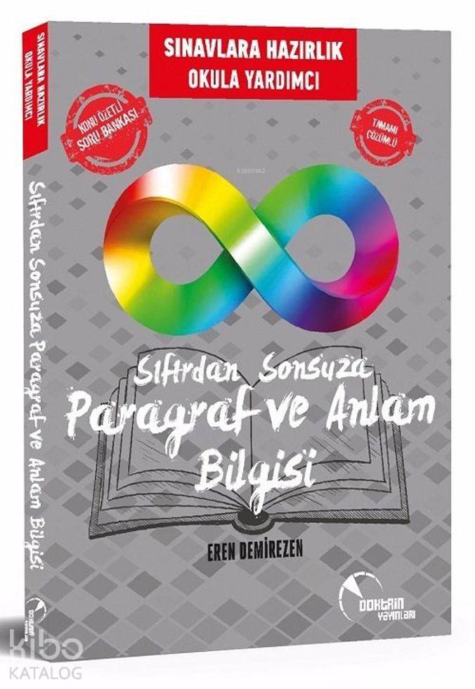Doktrin Yayınları TYT AYT Paragraf ve Anlam Bilgisi Sıfırdan Sonsuza Konu Özetli Soru Bankası Doktrin 