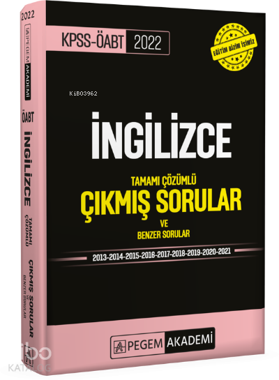 2022 KPSS ÖABT İngilizce Tamamı Çözümlü Çıkmış Sorular