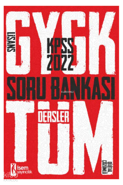 2022 KPSS Lisans Genel Yetenek Genel Kültür Tek Kitap Soru Bankası