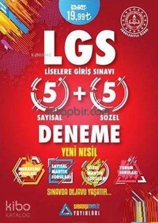 Sıradışı Analiz Yayınları 8. Sınıf LGS 5+5 Yeni Nesil Deneme Sıradışı Analiz 