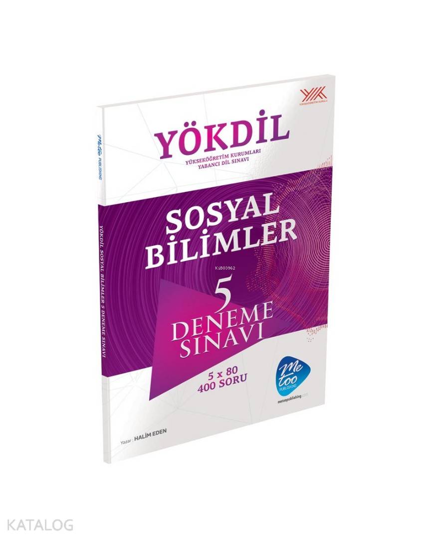 Too Publishing Yayınları YÖKDİL Sosyal Bilimler 5 Deneme Sınavı Me Too Publishing