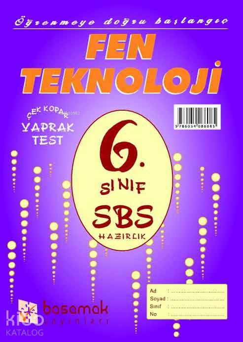 6. Sınıf Fen ve Teknoloji Yaprak Test Kitapçığı