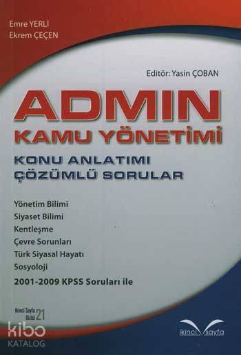 Admin Kamu Yönetimi; Konu Anlatımı Çözümlü Sorular