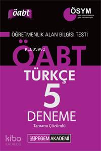 KPSS ÖABT Türkçe Öğretmenliği Tamamı Çözümlü 5 Deneme 2014