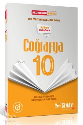 Sınav Dergisi Yayınları 10. Sınıf Coğrafya Akordiyon Serisi Aç Konu Katla Soru Sınav Dergisi 