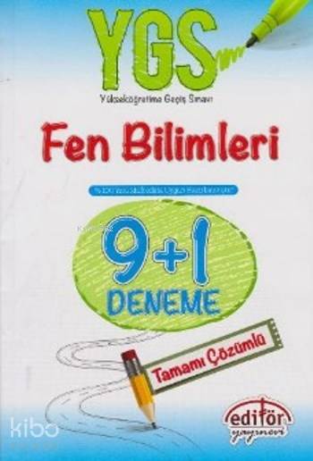 YGS Matematik 9+1 Deneme Tamamı Çözümlü