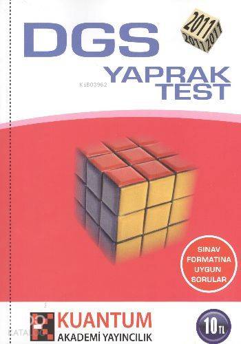 DGS yaprak Test; 1290 Özgün Soru