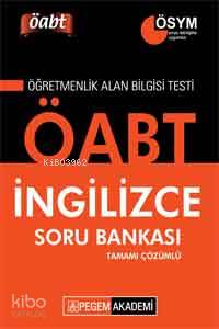 KPSS ÖABT İngilizce Tamamı Çözümlü Soru Bankası 2014
