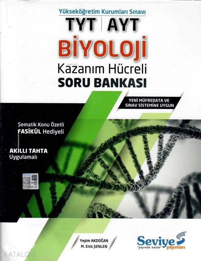Seviye Yayınları TYT AYT Biyoloji Kazanım Hücreli Soru Bankası Seviye 
