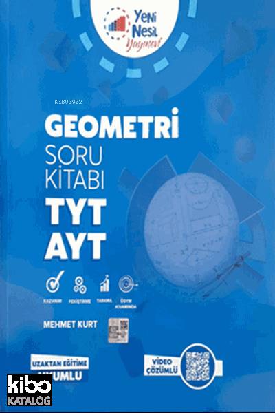  2020 TYT AYT Geometri Soru Kitabı | 2020 TYT AYT Geometri Soru Kitabı | Kolektif | Yeni Nesil Yayınları | 9786052825808 