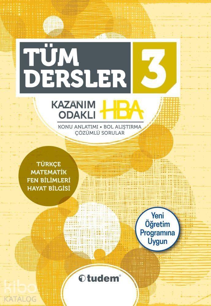 Tudem - 3.Sınıf Tümdersler Kazanım Odaklı Hba