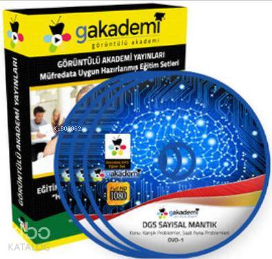 DGS Sayısal ve Sözel Mantık Çözümlü Soru Bankası Seti 10 DVD