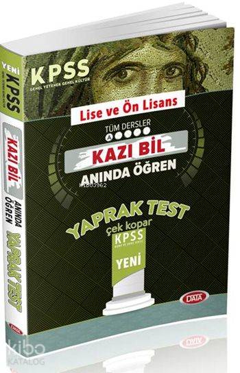 KPSS Lise Ön Lisans Çöz Kazı Anında Öğren Çek Kopar Yaprak Test 2016