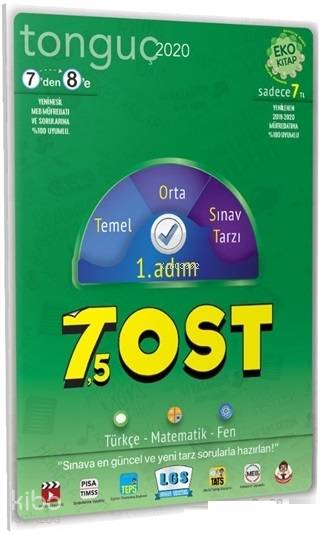 Tonguç Yayınları 7 den 8 e TOST 7 5- 1. Adım Tonguç 