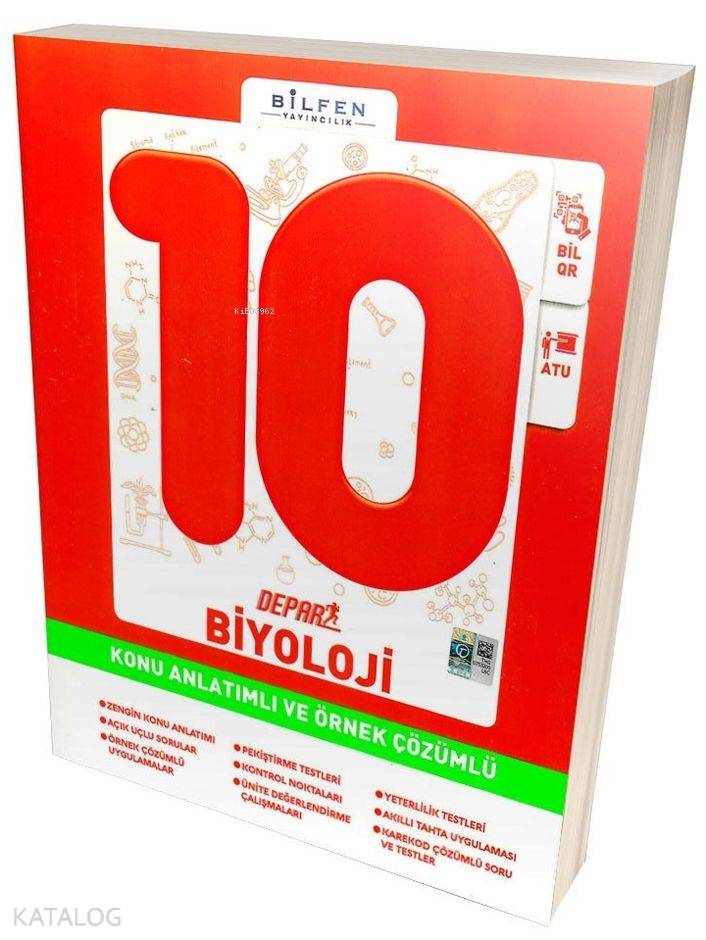 Bilfen Yayınları 10. Sınıf Biyoloji Depar Konu Anlatımlı ve Örnek Çözümlü